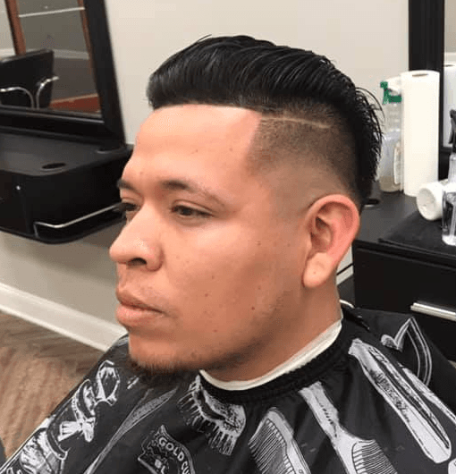 Rob's Barbershop client and haircut 10