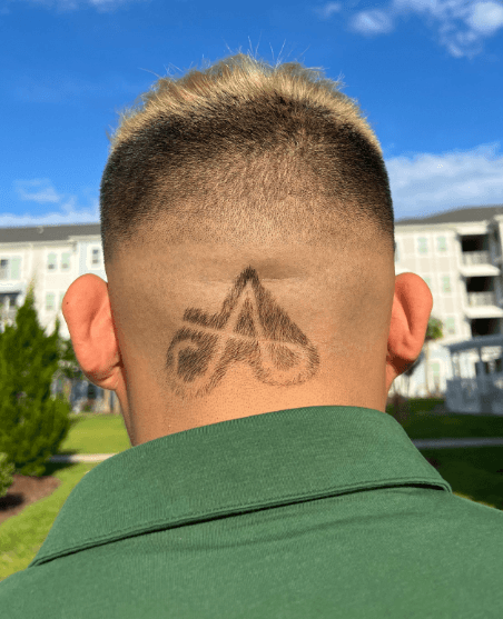 Rob's Barbershop client and haircut 3