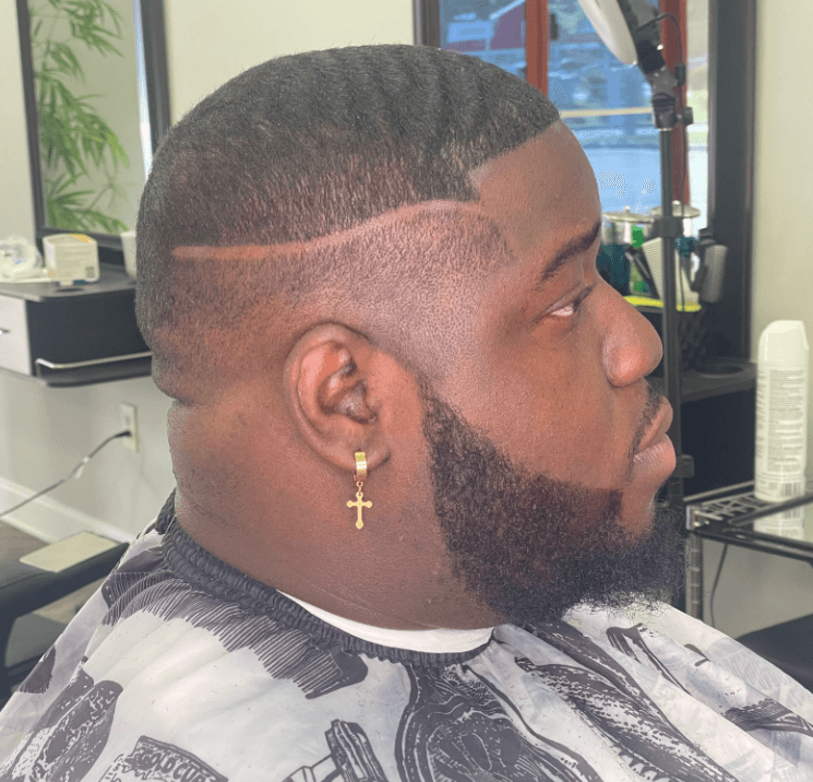 Rob's Barbershop client and haircut 4