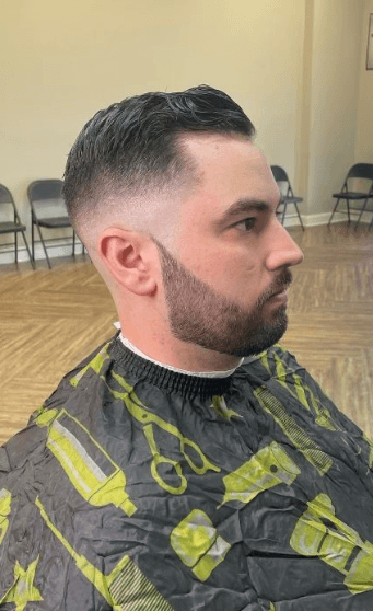 Rob's Barbershop client and haircut 12