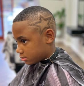 Rob's Barbershop client and haircut 30