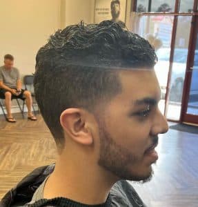 Rob's Barbershop client and haircut 35