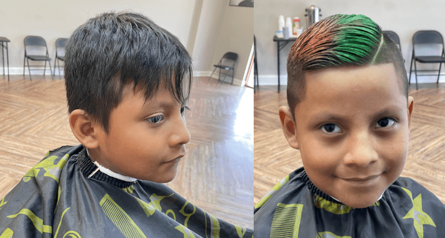Rob's Barbershop client and haircut 6