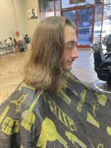 Rob's Barbershop client and haircut 20