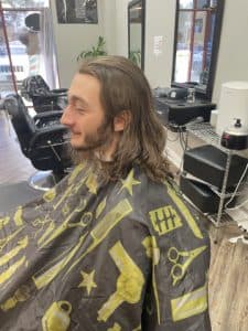 Rob's Barbershop client and haircut 21