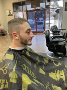 Rob's Barbershop client and haircut 22