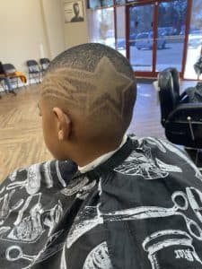 Rob's Barbershop client and haircut 24