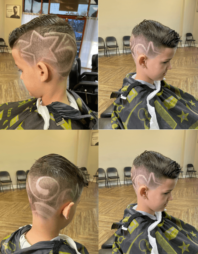 Rob's Barbershop client and haircut 8