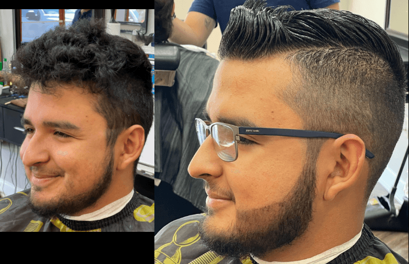 Rob's Barbershop client and haircut 7