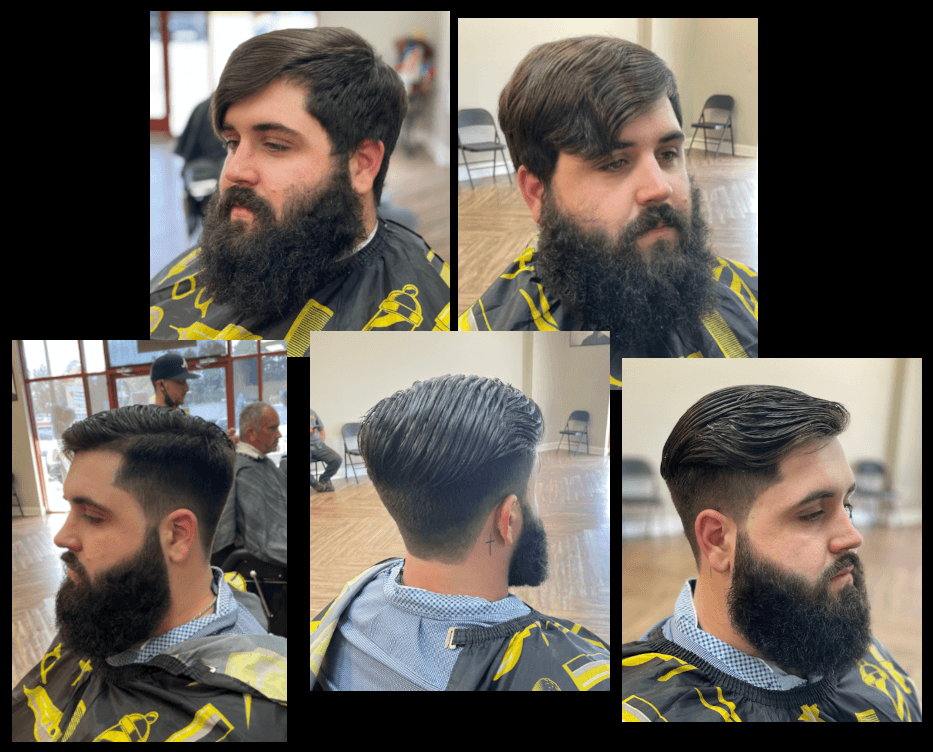 Rob's Barbershop client and haircut 9
